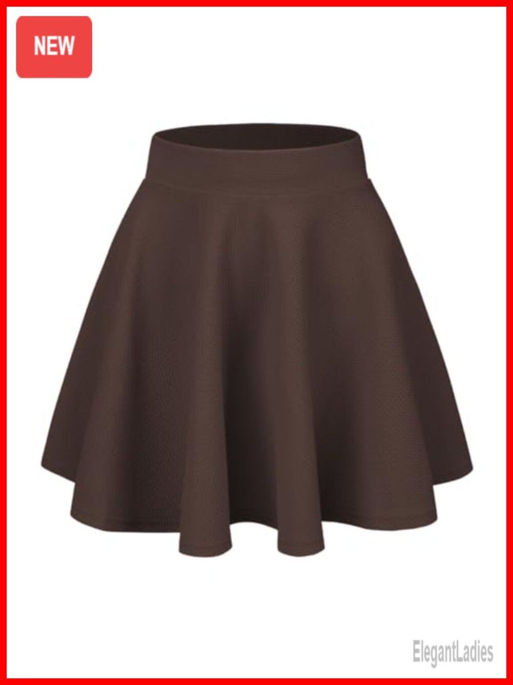 Women's Stretch Waist Flared Mini Skater Skirt